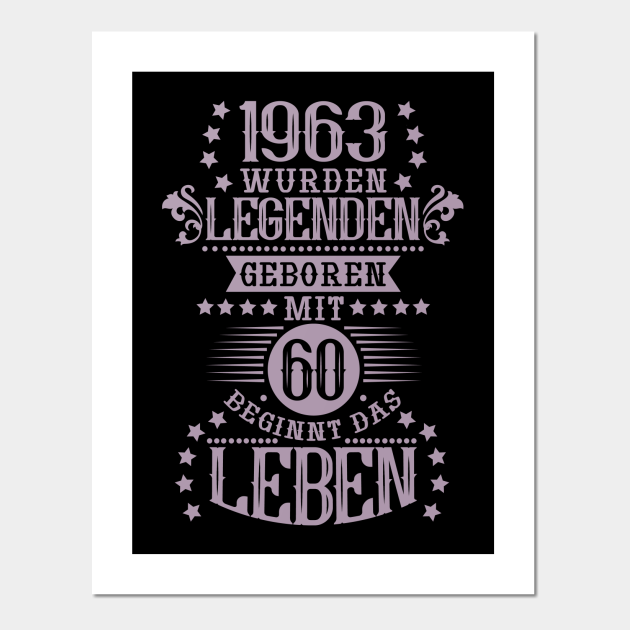 Das Leben beginnt mit 60 Jahren Jahrgang 1963 Sprüche Ornamente
